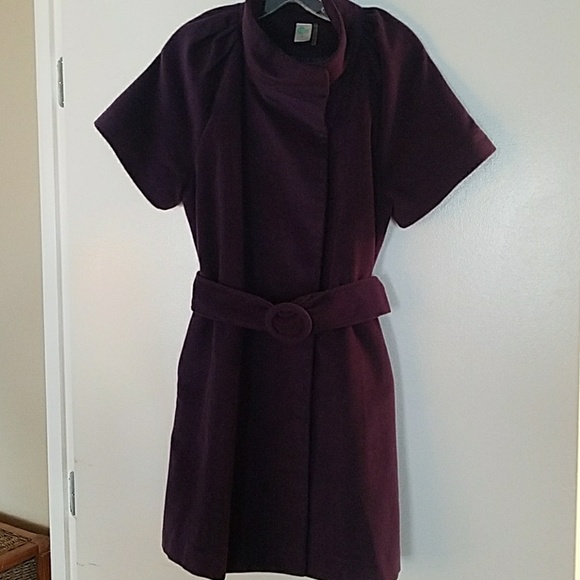 C. Luce Purple funnel neck dress, top or overcoat - Picture 2 of 7